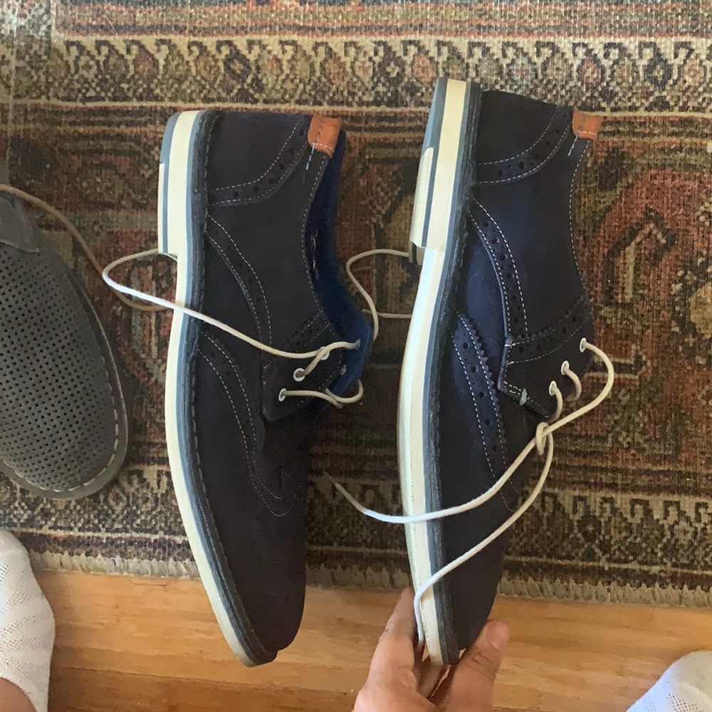 Ted Baker Oxfords Navy EGUC - Picture 3 of 5